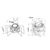 Portable 6800W High-Pressure Gas Stove BL100-B6