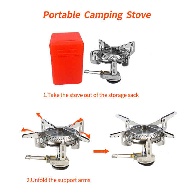 Outdoor Lightweight Mini Gas Stove for Hiking