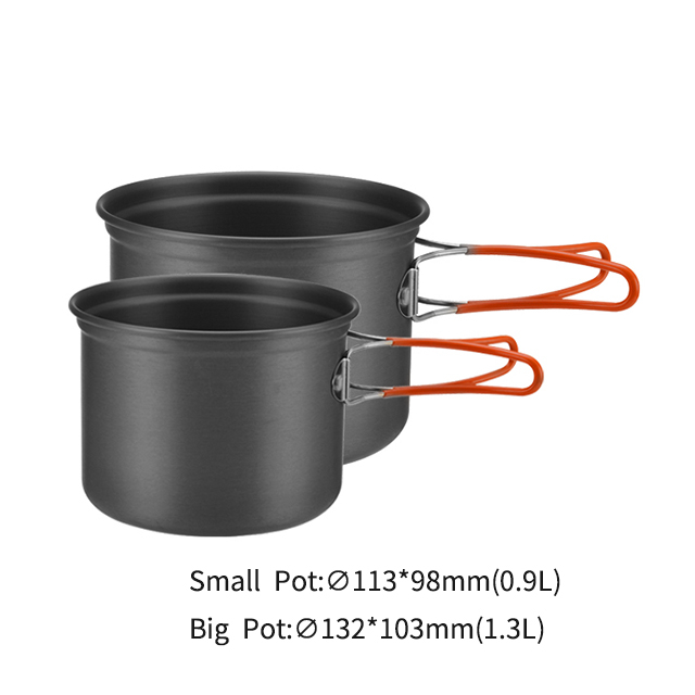 Camping Aluminum Lightweight Camping Cookware Set BL200-C17