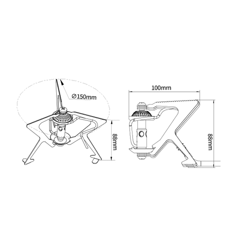 Outdoor single burner CE Approval Camping Gas Stove BL100-B5