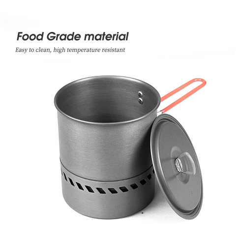 Outdoor Aluminum Pocket Camping Cookware Set