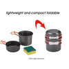 Camping Aluminum Two Cup Camping Cookware Set